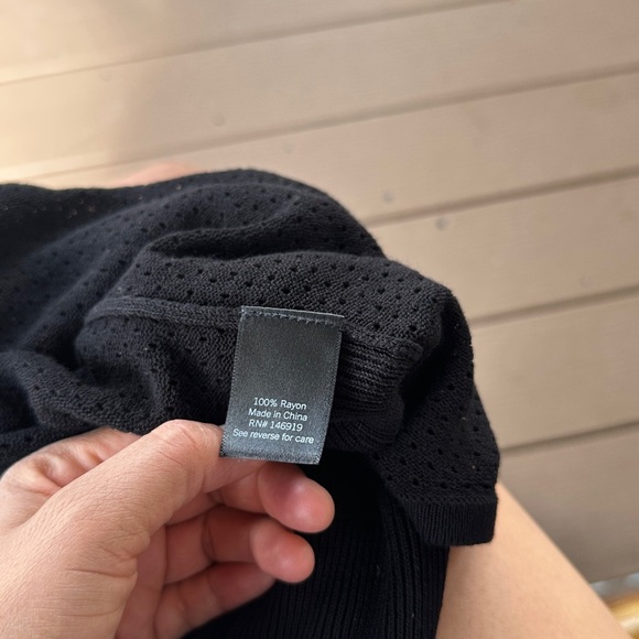 Simply Vera Vera Wang Black Knit Cardigan medium - Picture 4 of 4